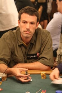 Ben Affleck at the 2008 World Series of Poker.  Photo: Gene Bromberg